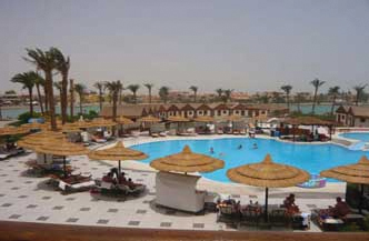 PanoramaHotel en Bungalows inclusief 10 bootduiken El Gouna Egypte